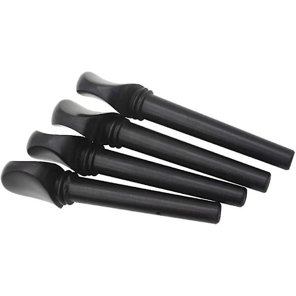 4 stk. Ebony Stemmemaskiner Erstatning Stemmeplugger Svart