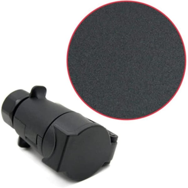 Vattentät 7-polig kontakt Adapter Släpvagnskonverterare Lastbil Husvagn 12v Uttag (svart) (1 st)