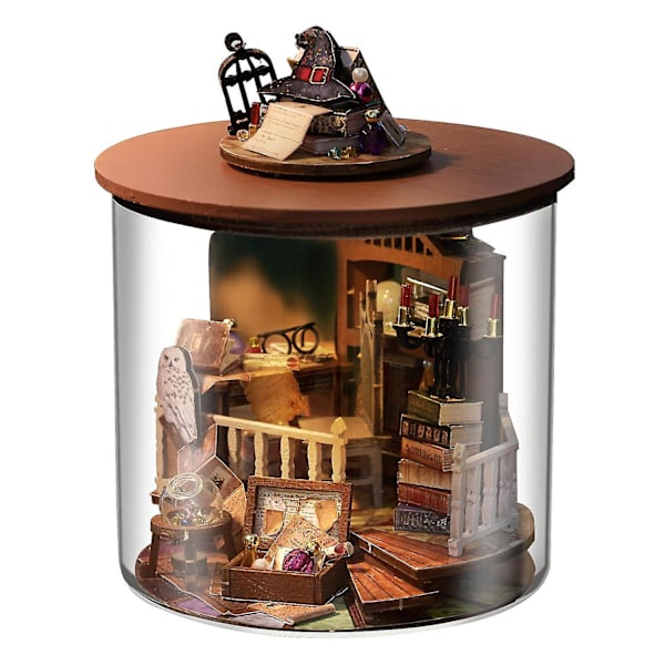 Magic House DIY Hytte Drømmeflaske Tredimensjonal Montering Modell Smart Hus