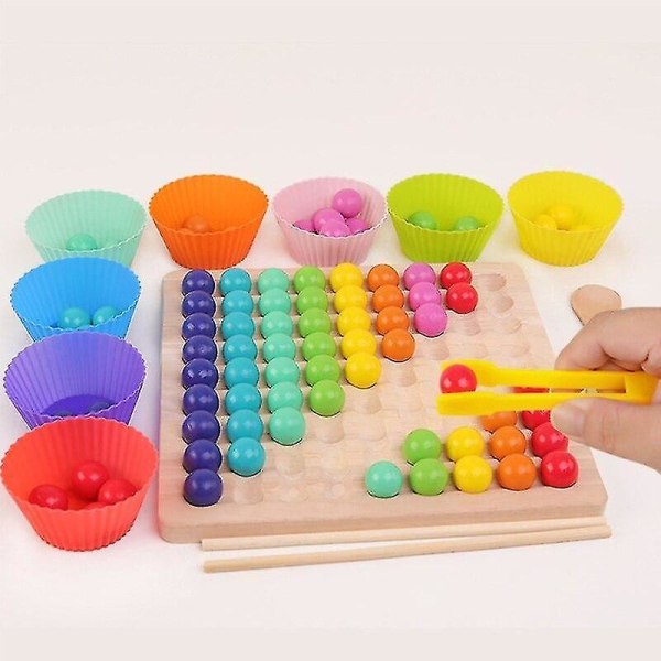 Wooden Go Games Set Dots Shuttle Beads Brädspel Leksak för barn Funny Go Board Puzzle Brädspel