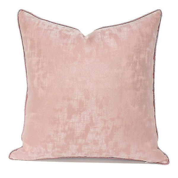 Rypytetty Sametti 2-osainen Tyynynpäällinen 18 X 18 Olohuoneen Makuuhuoneen Normaaliin Sisustukseen Luksus Koti Sänky So فا - 45 X 45 Cm, 2kpl-Vaaleanpunainen