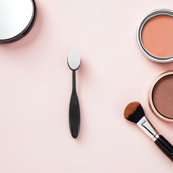 10 stk. oval tandbørste makeupbørstesæt til flydende creme foundation og konturering