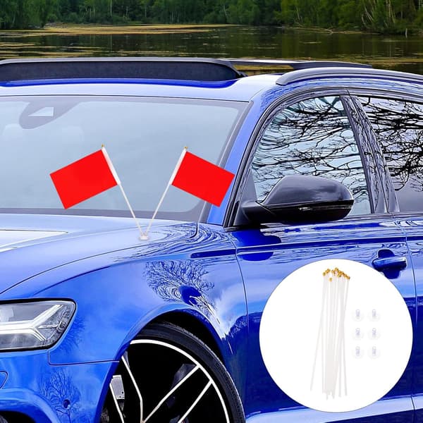 6st Bilflaggstångsfäste Sugkopp Flaggstångshållare Bilflaggfäste Plast Flaggstångsfäste Tillbehör