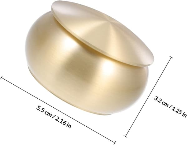 Mini bærbar teholder Liten kobberbeholder Elegant kobberteboks Vaskbar Robust design