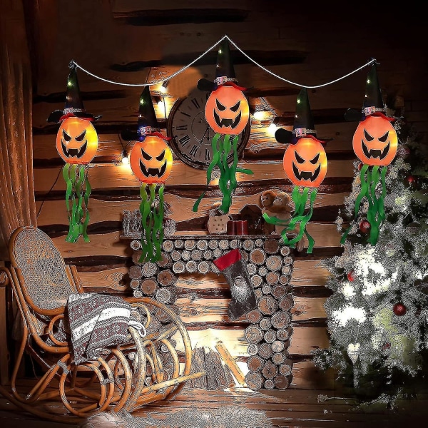 11,5ft Paristokäyttöinen Led-valo Halloween-haamuvalokoriste Juhliin Kotiin Puutarhaan Pihalle Puuhun T-yuhao
