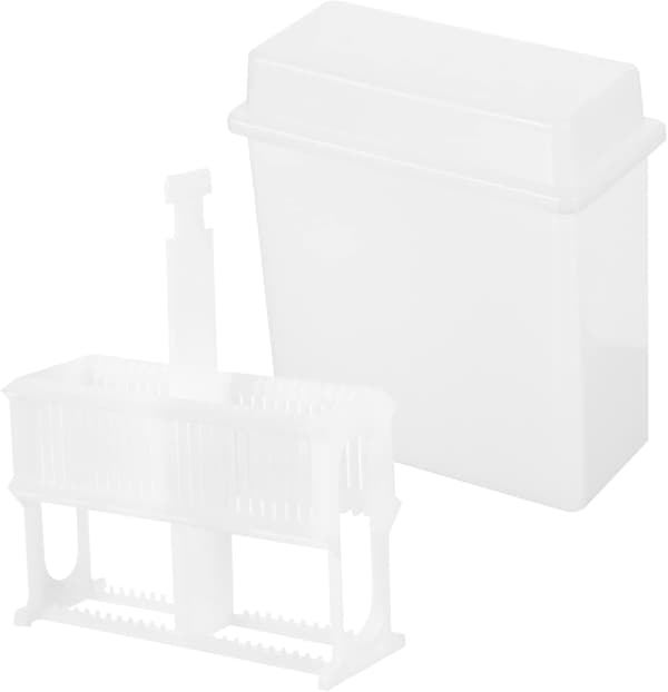 3 sæt plastikglasfarvningsstativ mikroskopglasopbevaringsfarvningsglas
