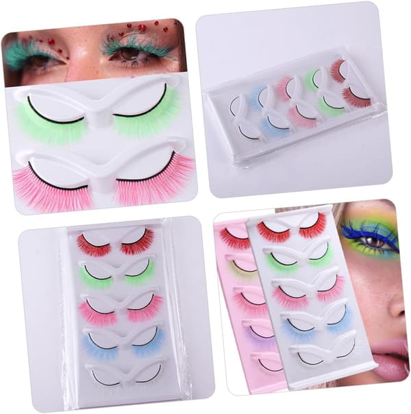 Tekoripset Wispy Lash Clusters Meikkitarvikkeet Naisille Teinitytöille Tekoripsien pidennykset esitykseen