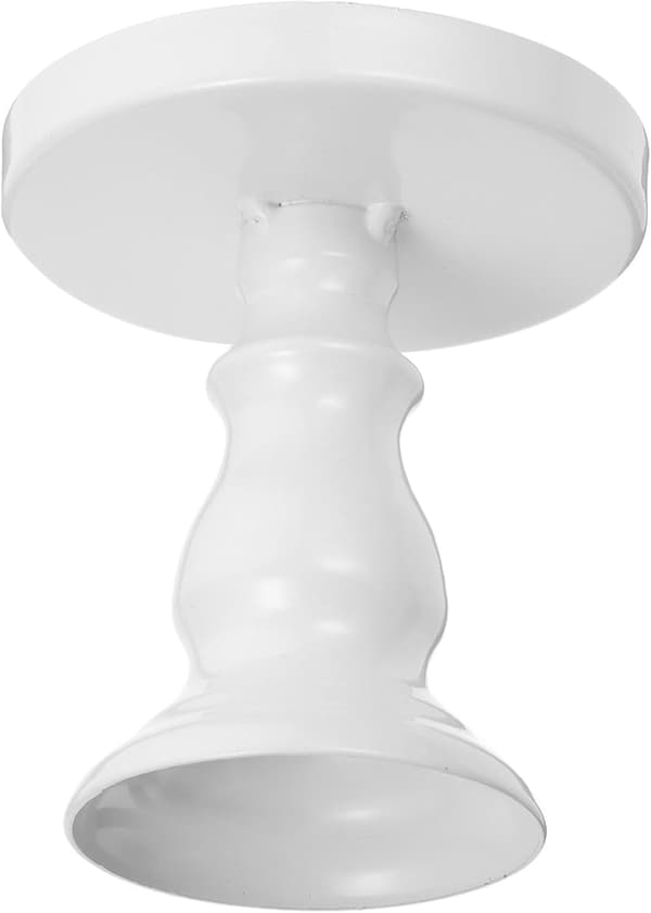 Bryllupsmatserveringsfat Husholdningskakestativ Hvit Legering Stilig Enkel Design Solid Dekor