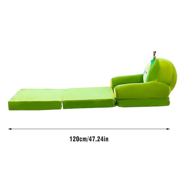 Foldbar Børnesofa Toddler Stol Pludset Lazy Comfy Sofa