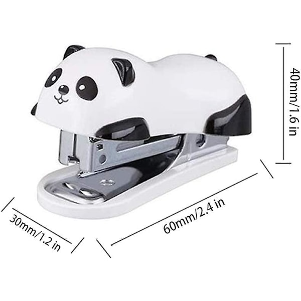 Mini Bærbar Panda Kontor Heftemaskin Bærbar Manuell Heftemaskin Søt Panda