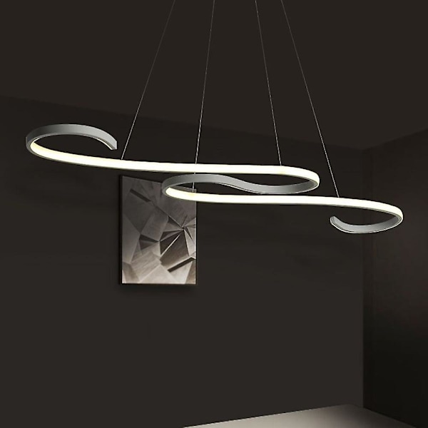 110cm LED-pendellampe i bølgeform, hengende, dimmbar