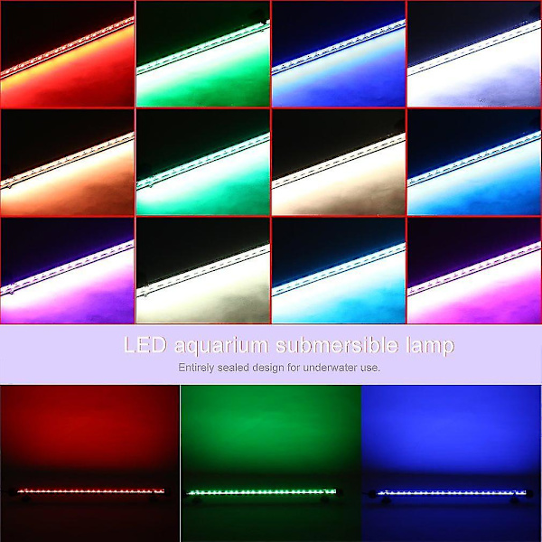 LED Akvarielampe Vanddykningslampe Fiskekum 5050smd Lys