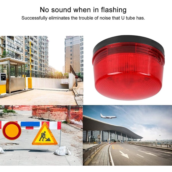 Punainen LED-hätävilkku vilkkuva liikennevaroitusvalo vilkkuva valo