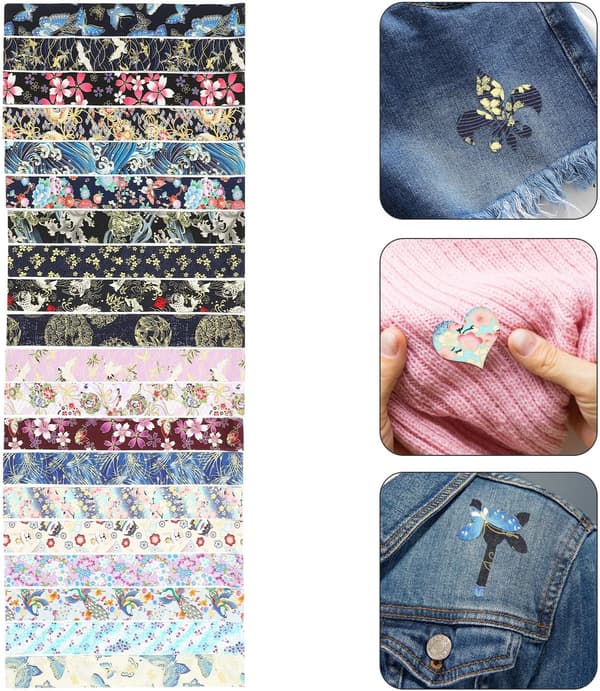 20 stk. patchworkstofstrimler bomuldsklud til quiltning DIY syhåndværk