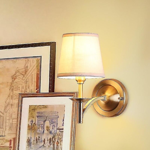 Seinävalaisin Kangas lampunvarjostin Vintage Foyer Makuuhuone