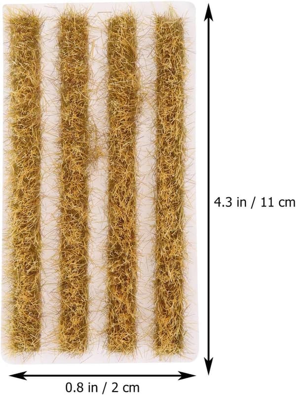 Miniatyr risåkergressmodell DIY sandbord statisk gressstripe for landskapsdekor