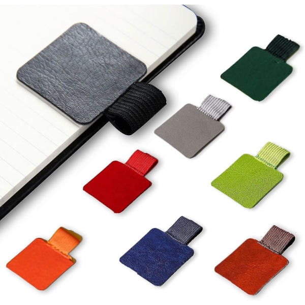 Notebook Selvklebende Pen Ring Elastisk Penneholder (tilfeldig farge) 8 stk
