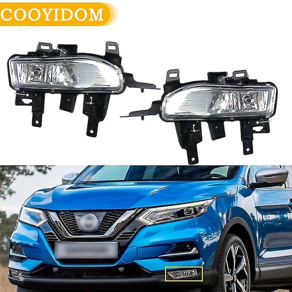 Høj kvalitet bil forlygte tågeforlygte arbejds tågeforlygte sæt til Nissan Qashqai 2018 2019 Halogen forlygte tågeforlygte sele Only 1 Left