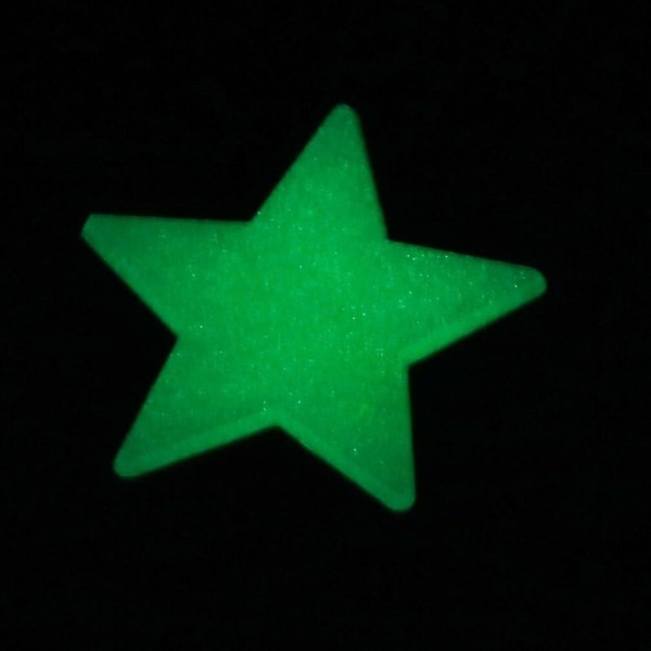 100 stk Hjem Vegg Glød Mørke Stjerner Klistremerker Drømmende Noctilucent