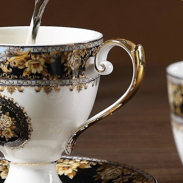 Europeiske luksus benporselen kaffekopp og tallerkensett