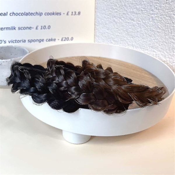 Nydelig damehårbånd, justerbart hårnål i koreansk stil, fiskebeinflettet hårbåndshår