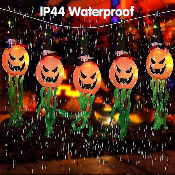 11,5ft Paristokäyttöinen Led-valo Halloween-haamuvalokoriste Juhliin Kotiin Puutarhaan Pihalle Puuhun T-yuhao