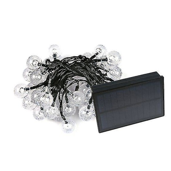 Bubbelbolllampa 50 LED Solcellsdriven Vattentät Patio