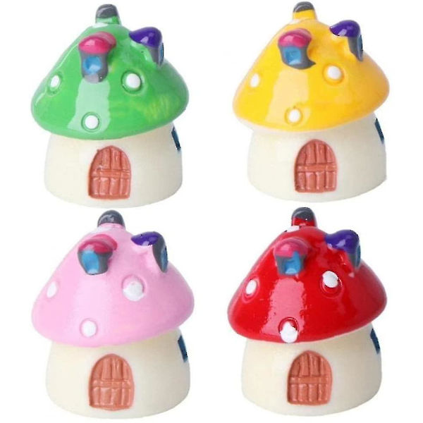 Mini Sopphus Miniatyrpynt (4 stk, Grønn, Gul, Rosa, Rød)