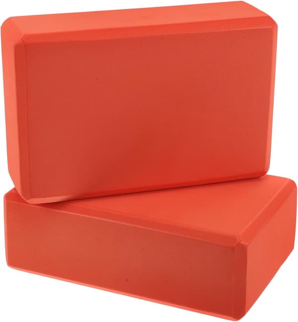 2 st EVA Högdensitets Orange Yogablock 120g Lättviktsskumblock