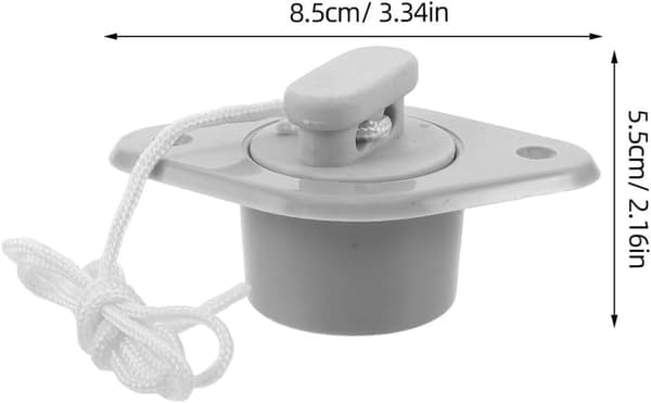 Kajakk PVC Dreneringsventilplugg Erstatning, Vanntette Lenseplugger for Kano og Kajakk