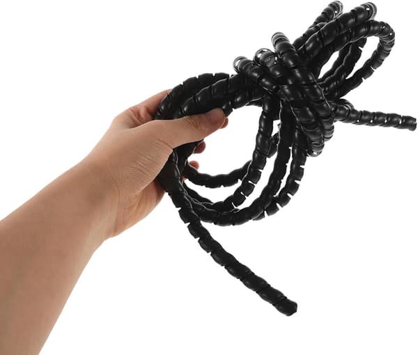 Spiral kabelhylse og ledningsomslag ledningsbeskytter 3 meter solid isolert kabelhåndteringsrør