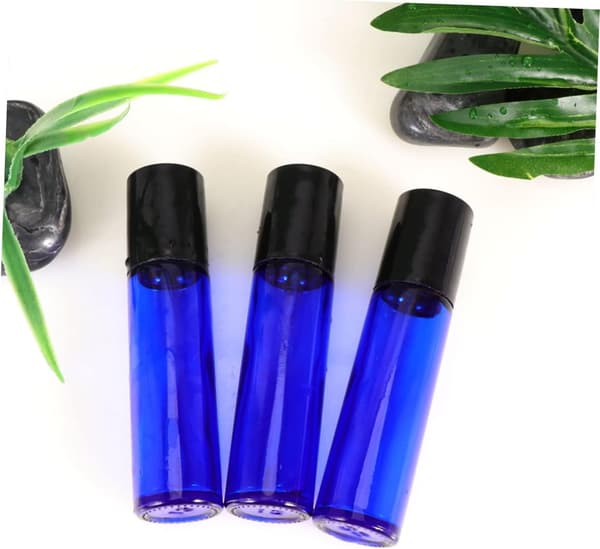 Resestorlek Parfym Rollerflaskor 8-pack med 10 ml eteriska oljeflaskor för enkel applicering