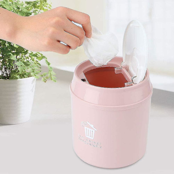 Pieni pöytäroskis, mini pöytäroskis kannella toimistoon, kylpyhuoneeseen, keittiöön ja makuuhuoneeseen