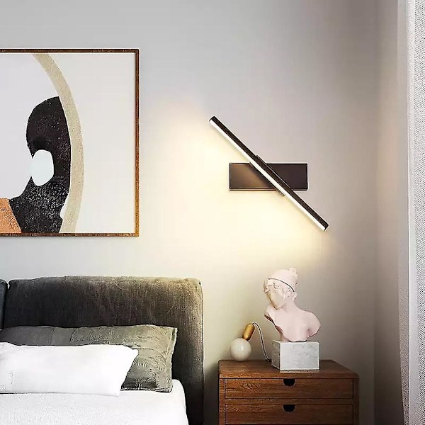 1-lys 330 Graders Vægmounted LED Justerbar Rotationslampe