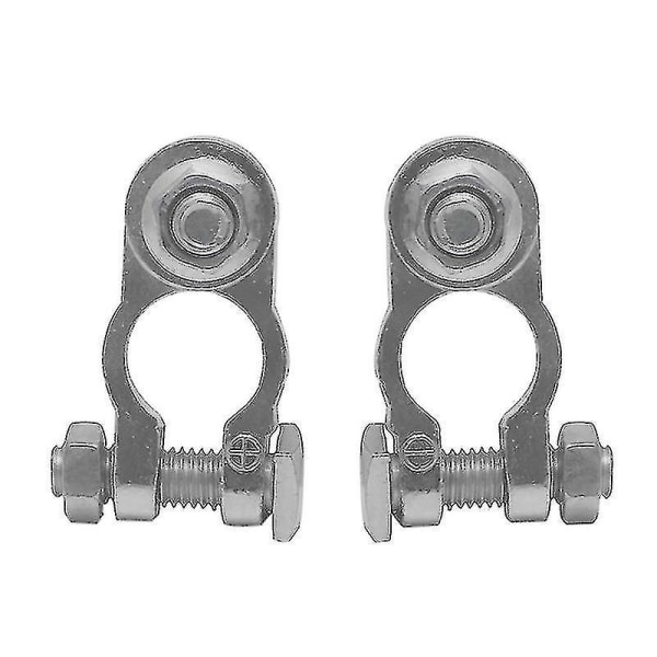 2pcs Zinc Coat Battery Terminals Clamp Connectors