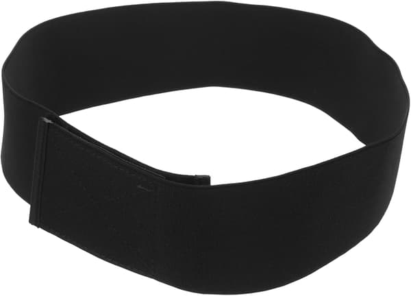 Dame justerbart magebelte med unikt dekorativt design, svart elastisk midjebånd for sikker passform