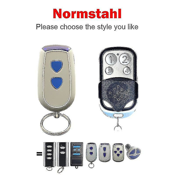 Fjernkontroll for Normstahl / Crawford Standard Steel T433-4 Garasjeport Rcu 433 2k 4k Ea 433 2ks 4ks N002800 43392mhz Rullende Kode YNG170
