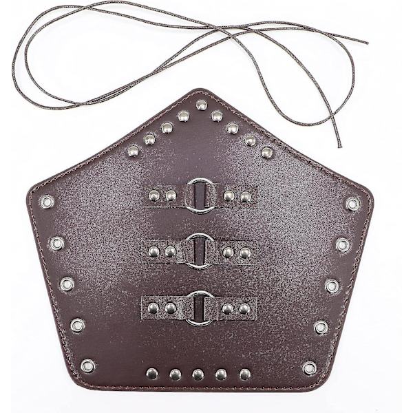 Steampunk Gothic Handsker til Mænd Vintage Ægte Læder Kaptajn Fingerløse Vanter