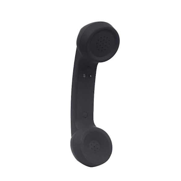 Trådlös Bluetooth Retro Handset med Volymkontroll Mikrofon för Iphone 8 7 Black