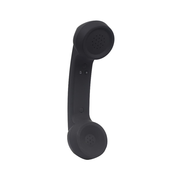 Trådlös Bluetooth Retro-lur med volymkontrollmikrofon för Iphone 8 7 Black