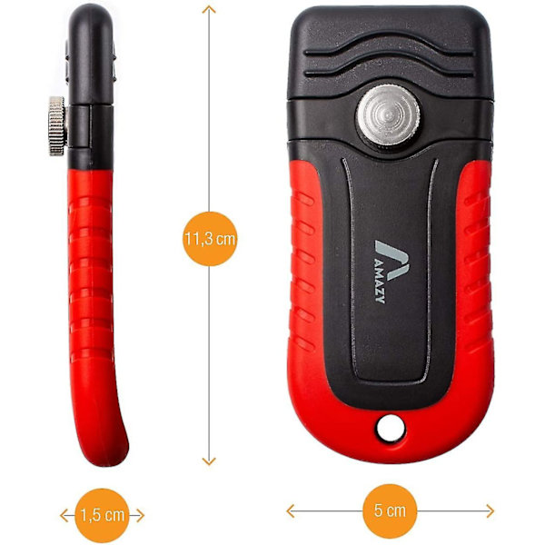 Lasikeraaminen Liesi Kaavin + 20 Terää - Monipuolinen - Kompakti Lasikaavin - Ergonomisella Kahvalla