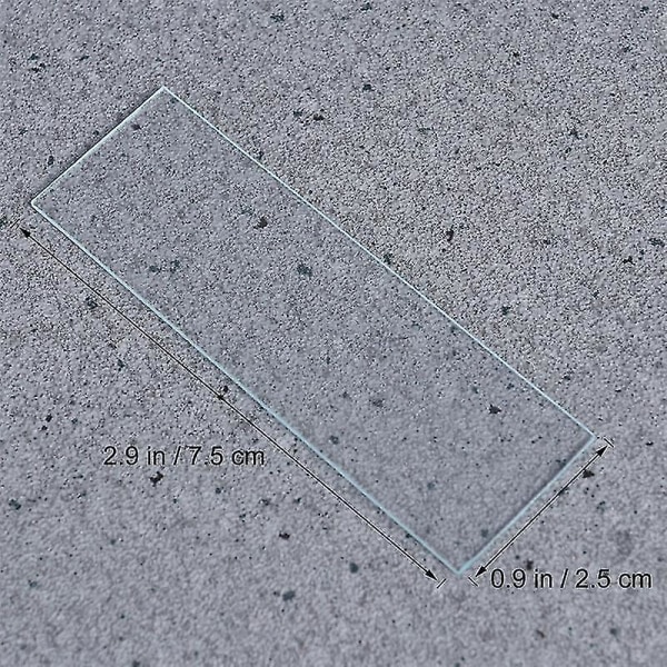 Blank mikroskop lysbilder Firkantet deksel Glass Gjenbrukbar Lab