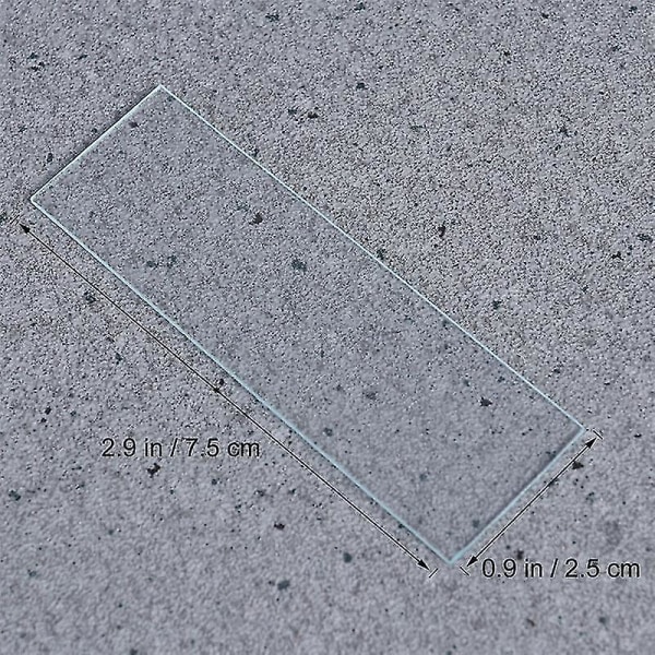 Blanke Mikroskopglasskuler Kvadratiske Dekkglass Gjenbrukbare Lab