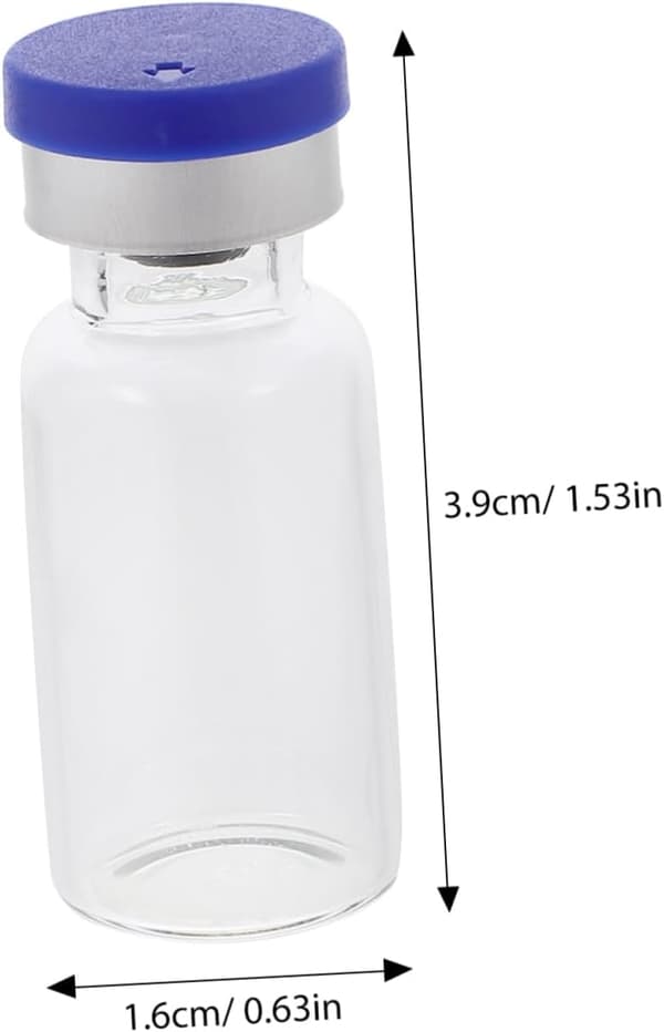 12 st glasflaskor med platt botten och proppar för förvaring av parfym och essens