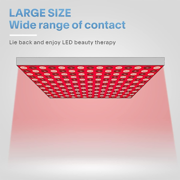 Rødt lys terapi, Led 660nm og nærinfrarødt 850nm lys kombination - rødt lys terapi enhed til ansigt, krop og hud