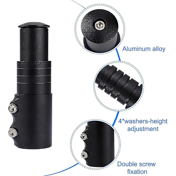 Sykkel Alu Alloy Justerbar Styrestammegaffel Hodetube