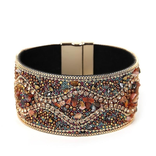 Boheme Retro Armbånd til Kvinder med Rhinesten Håndlavet Perle