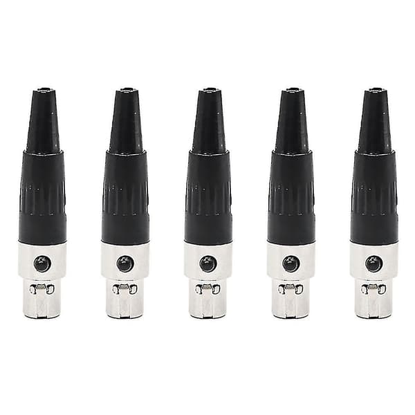Blå 5-pack Hona Hane Mini-kontakt för Mikrofon Ljudkabel