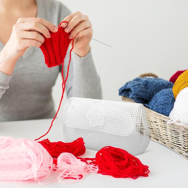 Nätdukar Sytillbehör 6 st Plastnät för virkade väskor