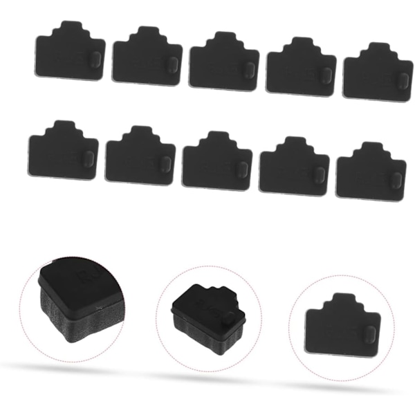 Ethernet päälle pois 50 kpl Verkkoportin suojukset Ethernet-keskittimen portin suojus PC-liitin Kompakti ja kannettava